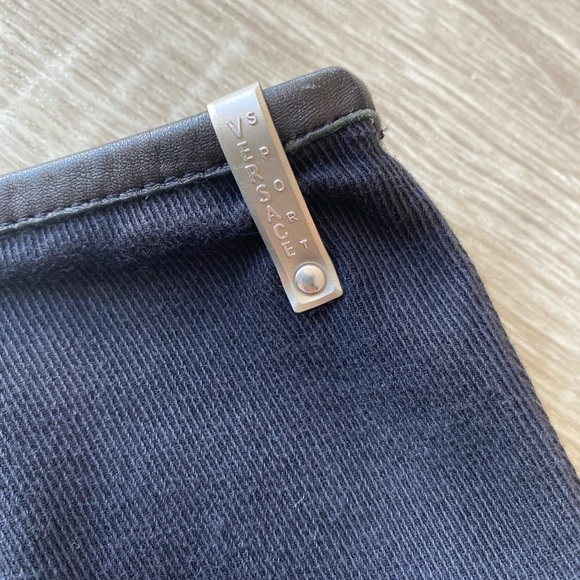 🖤VERSACE 💯% AUTHENTIC - NWOT SPORT BLACK DENIM SKIRT SIZE 28🖤 - Picture 13 of 16